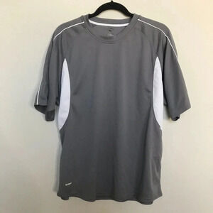 Russell Dri-Power Grey White Shirt